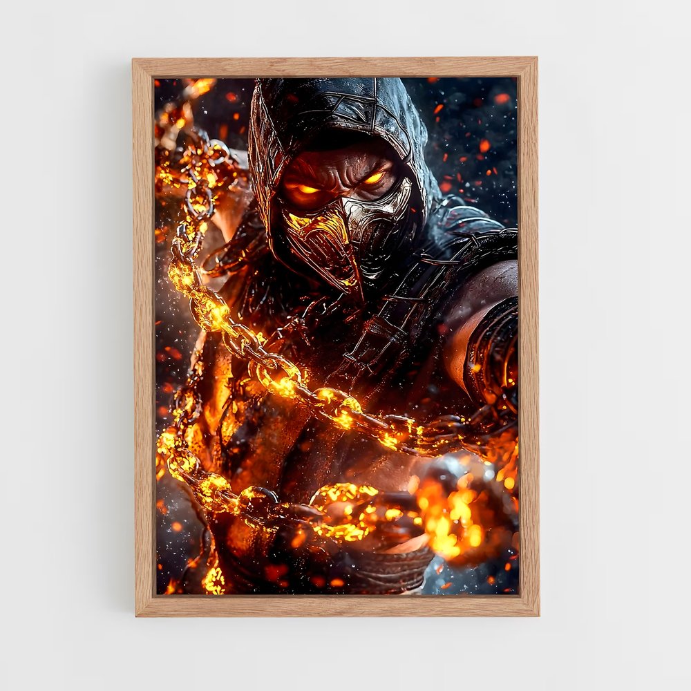 Poster Flamme du Combat – affiche Mortal kombat (vue 4)